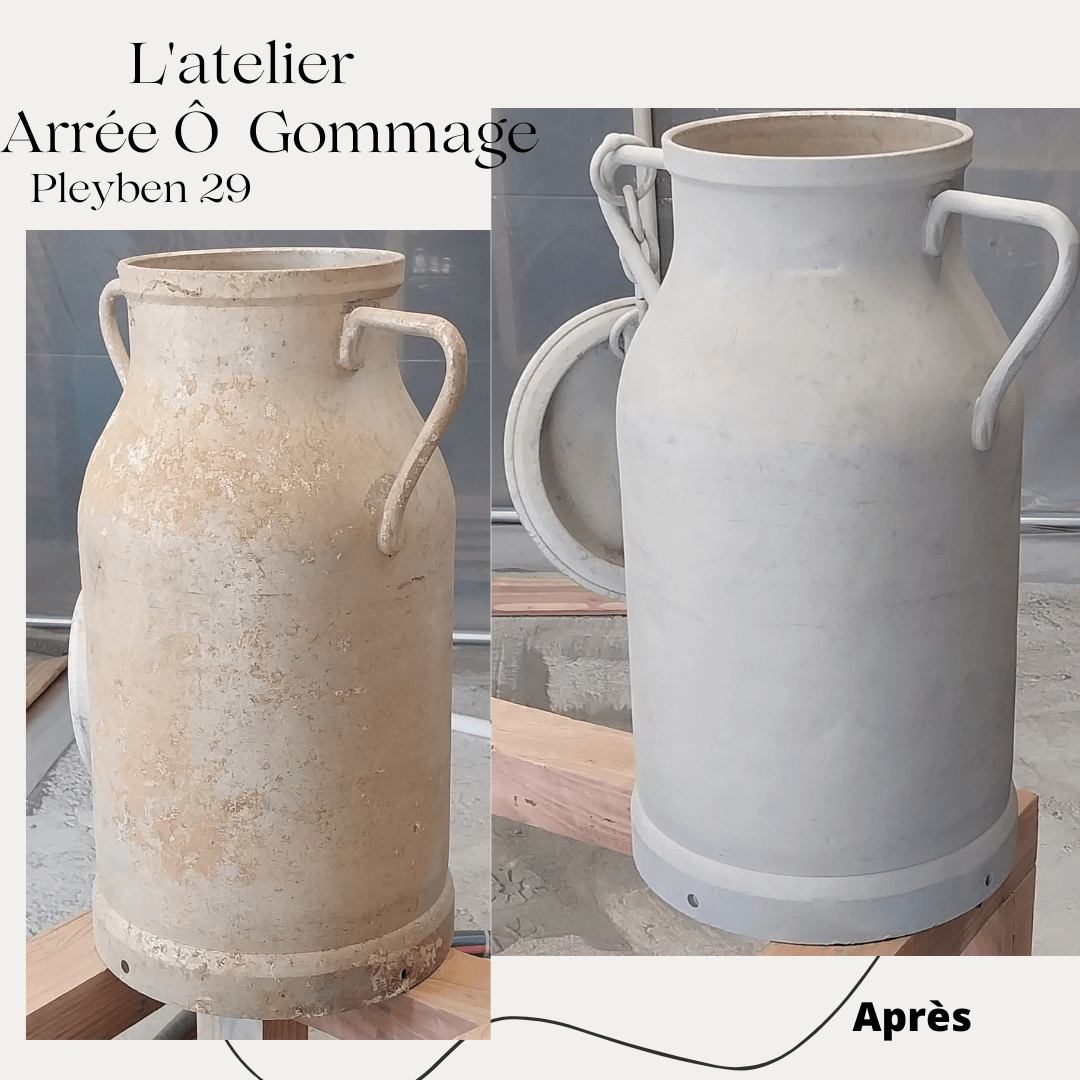 Le Broc à lait aérogommé