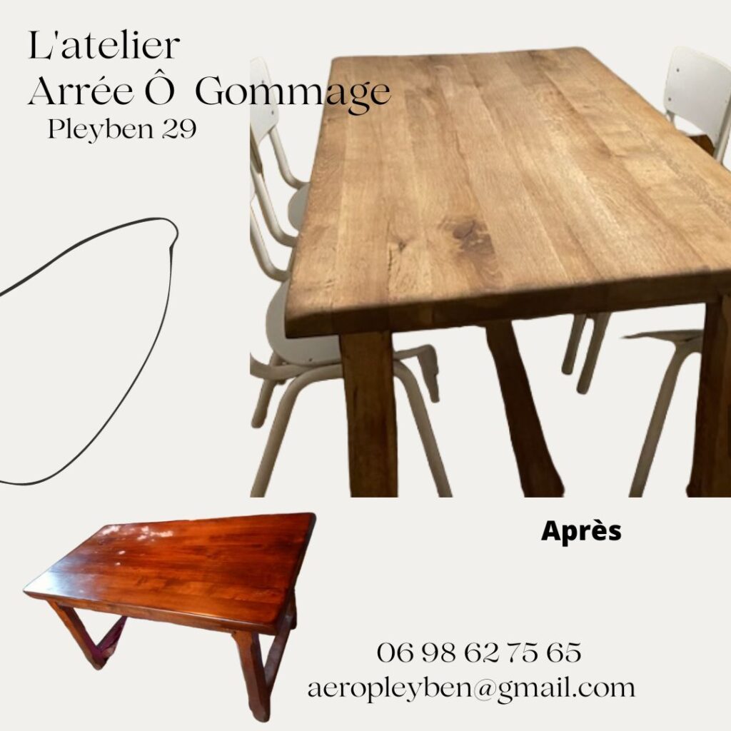 Table de ferme-aérogommage-avant-après-pleyben29